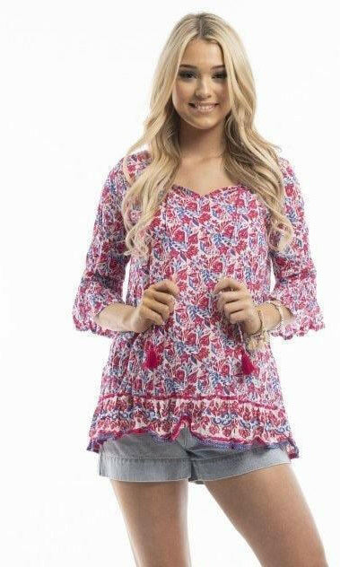One Summer Crinkle Tunic DW53D-H.