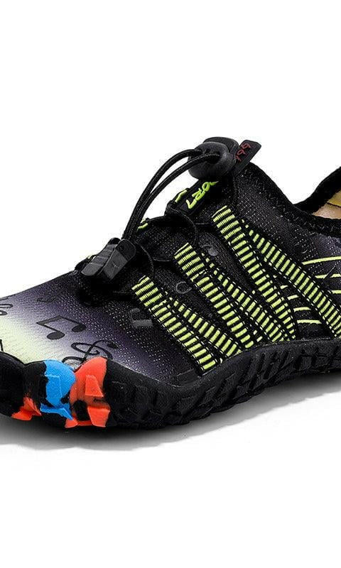 Aqua Shoes for Kids - Neoprene Non Slip Rubber Sole Beach Shoes - Music Notes.