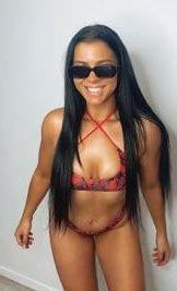 Brazilian Bikini Top Snake Print Reversible.