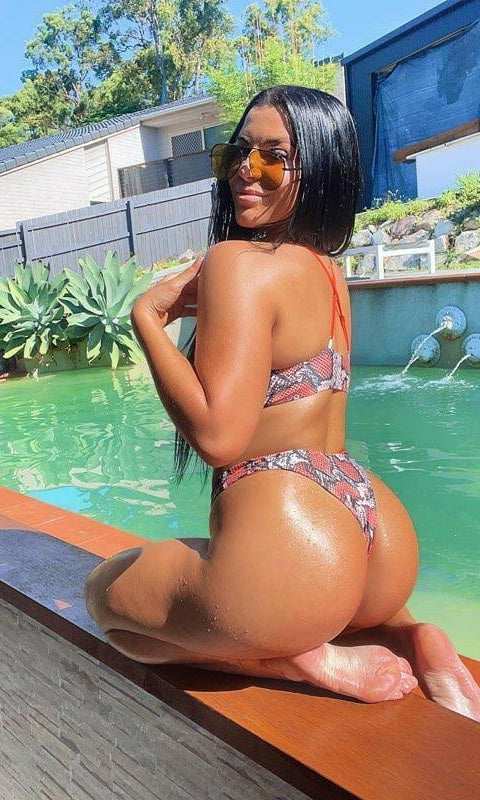 Brazilian Bikini Top Snake Print Reversible.