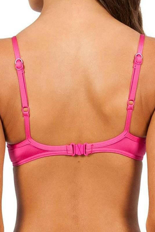 J4640 Lustre Tassel Underwire Bikini Top - Jets.