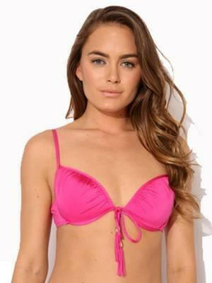 J4640 Lustre Tassel Underwire Bikini Top - Jets.