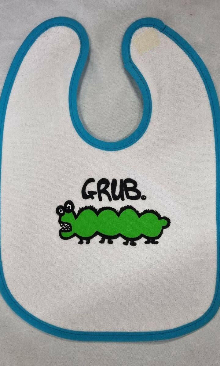 The Famous Grub Baby Bib - Terry Towelling 100% Cotton.