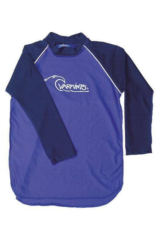 3004 Ozi Varmints Long Sleeve Rash Vest 50+ UPF - Ocean.