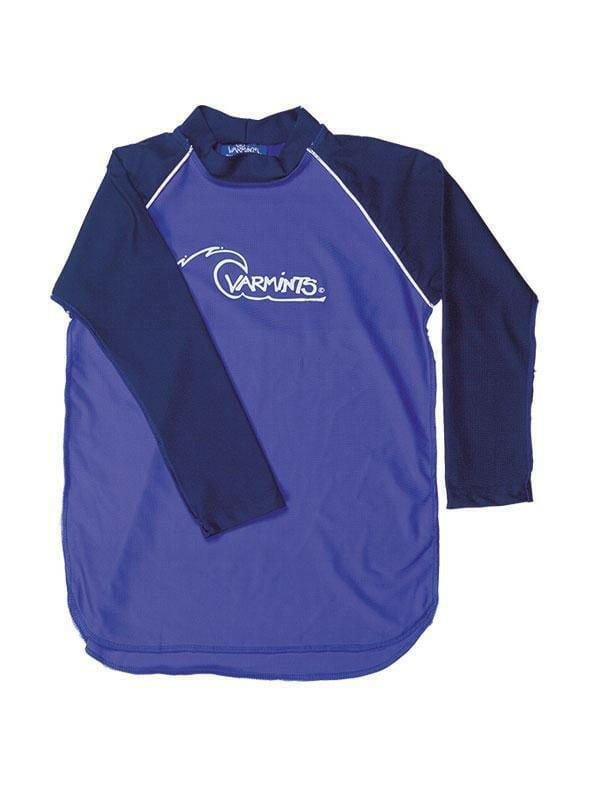 3004 Ozi Varmints Long Sleeve Rash Vest 50+ UPF - Ocean.