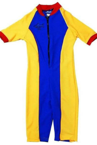 Ozi Varmints All In One Zip Surf Suit - Ocean/Sun/Red.