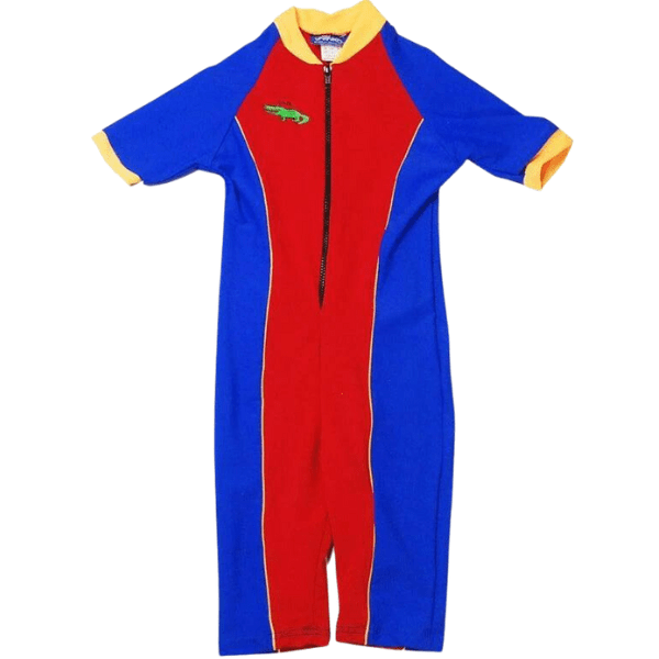 Ozi Varmints All In One Zip Swimsuit - Red/Ocean/Sun.