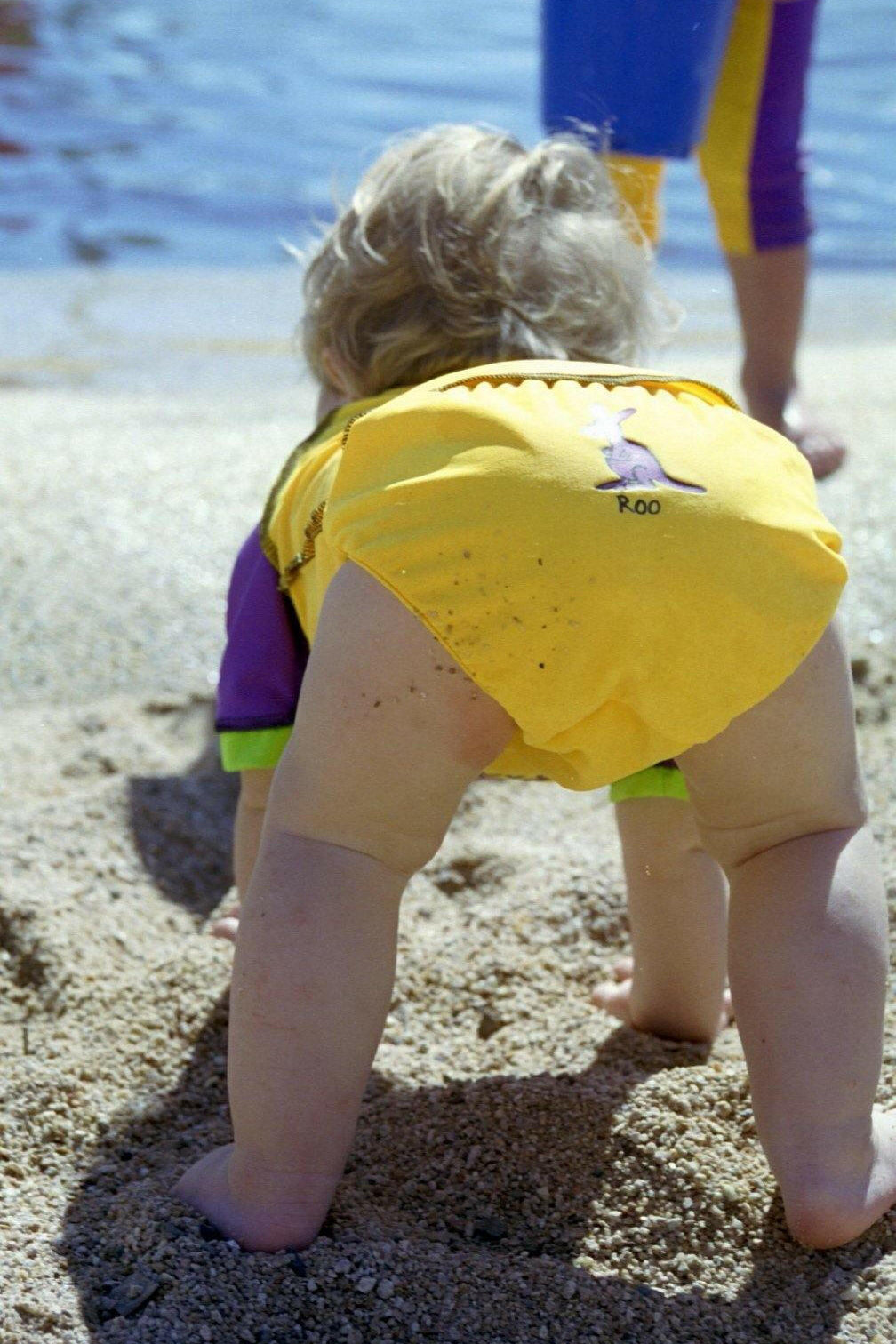 Ozi Varmints Baby Aqua Nappy Diaper.