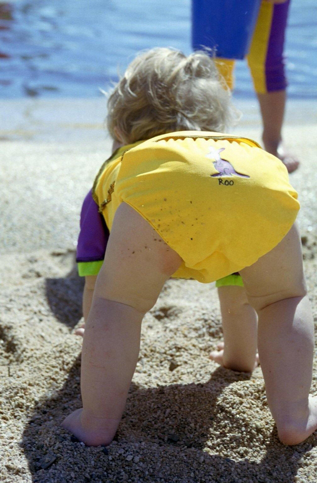 Ozi Varmints Baby Aqua Nappy Diaper.