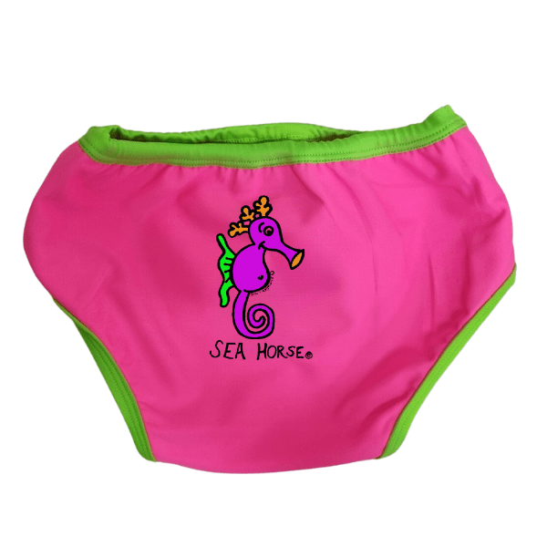 Ozi Varmints Baby Aqua Nappy - Pink/Lime.