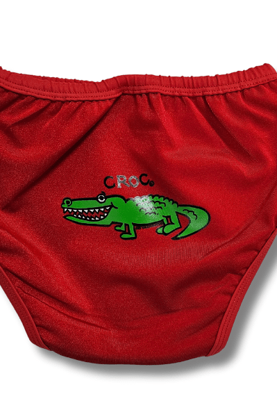 Ozi Varmints Baby Aqua Nappy - Red.