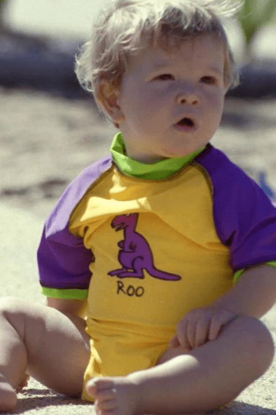 Ozi Varmints Baby Aqua Nappy - Sun.