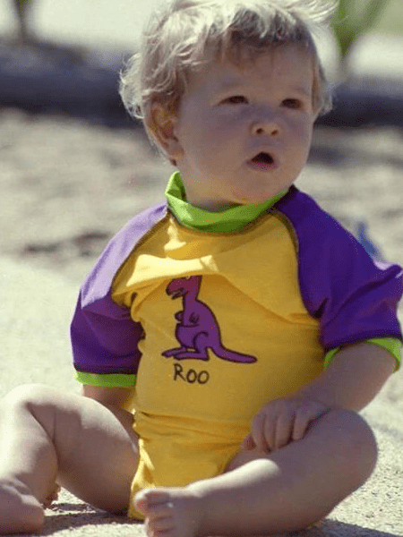 Ozi Varmints Baby Aqua Nappy - Sun.