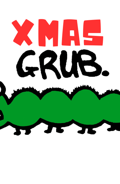 Ozi Varmints Baby Bib Xmas Grub.