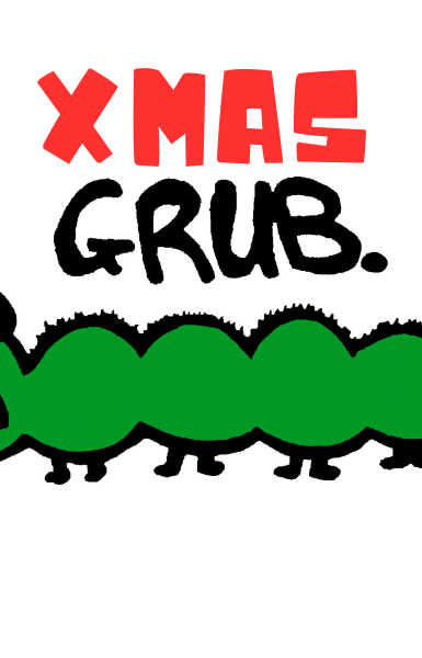 Ozi Varmints Baby Bib Xmas Grub.