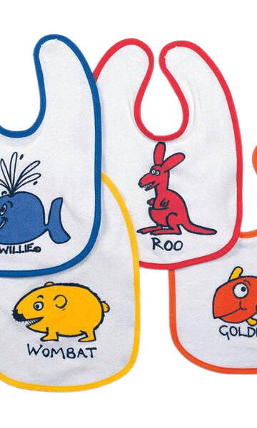 Ozi Varmints Baby Bib Xmas Grub.