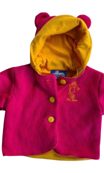 Ozi Varmints Hooded Jacket with Ears Polar Fleece Reversible.