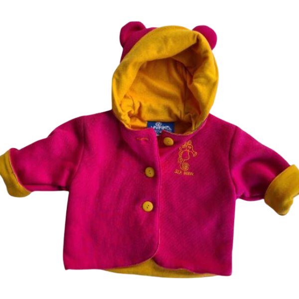 Ozi Varmints Hooded Jacket with Ears Polar Fleece Reversible.