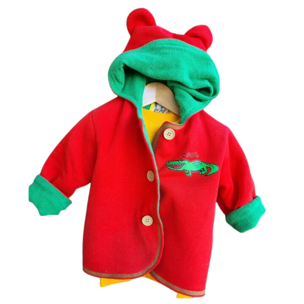 Ozi Varmints Hooded Jacket with Ears Polar Fleece Reversible.