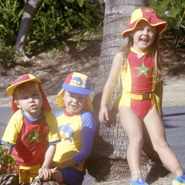 Ozi Varmints Girls Zip Back Cat Suit - Red Sun.