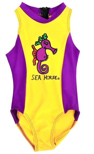 Ozi Varmints Girls Zip Back Cat Suit - Sun/Purple.