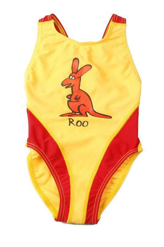 Ozi Varmints Girls Spliced Racer - SP50+ - Sun Red.