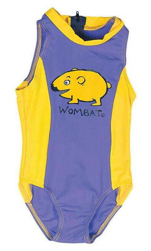 Ozi Varmints Girls Zip Back Cat Suit - SP50+ - Ocean Sun.