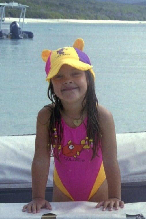 Ozi Varmints Girls Spliced Racer - SP50+ - Sun Red.