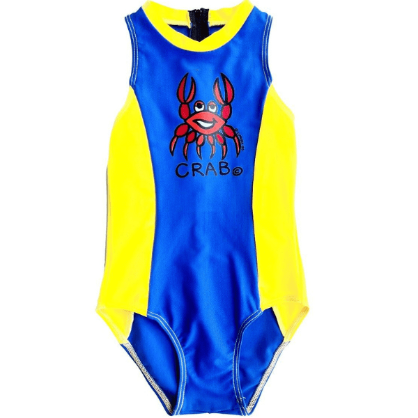 Ozi Varmints Girls Zip Back Cat Suit - Ocean Sun.