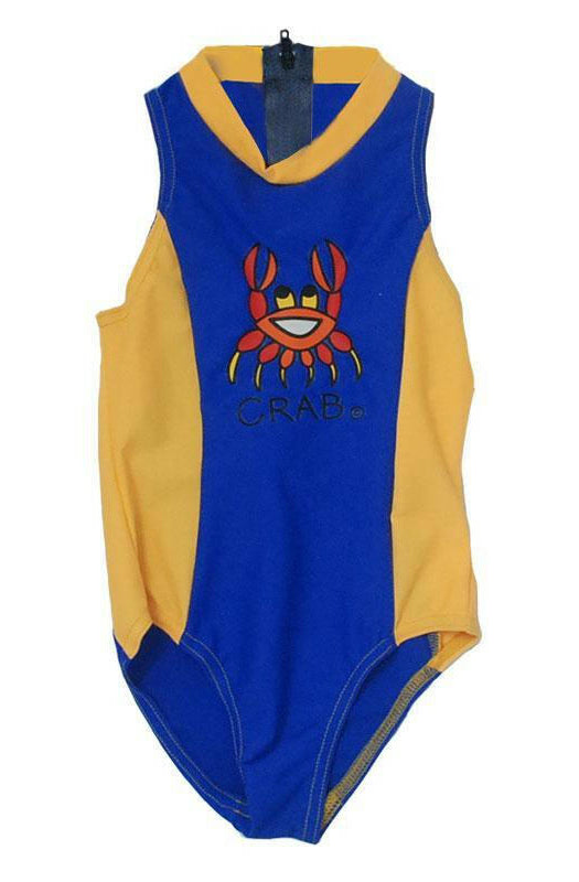 Ozi Varmints Girls Zip Back Cat Suit - SP50+ - Ocean/Sun.