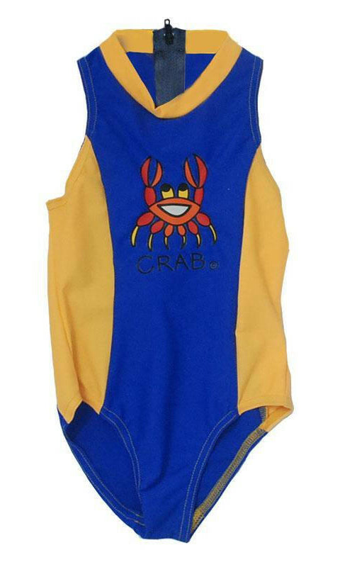 Ozi Varmints Girls Zip Back Cat Suit - SP50+ - Ocean/Sun.