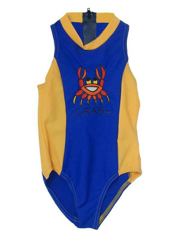 Ozi Varmints Girls Zip Back Cat Suit - SP50+ - Ocean/Sun.