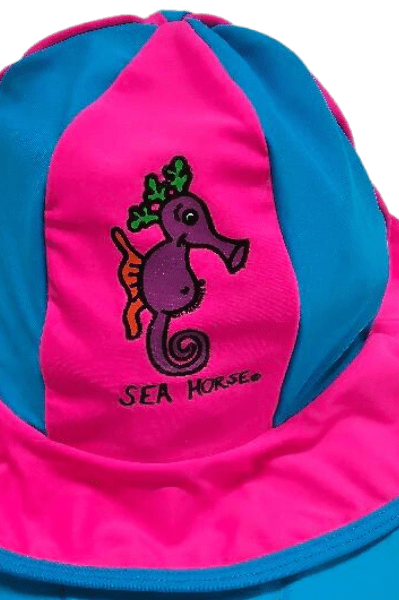 Ozi Varmints Lycra Panel Hat - Pink/Aqua.