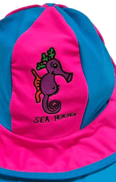 Ozi Varmints Lycra Panel Hat - Pink/Aqua.