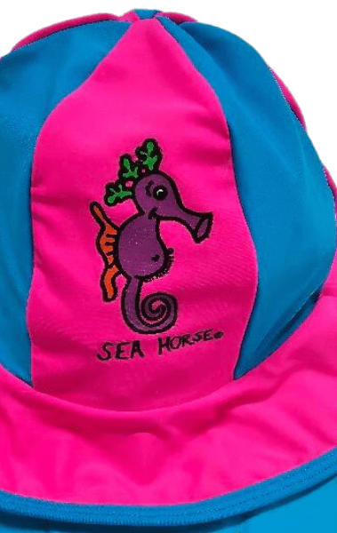 Ozi Varmints Lycra Panel Hat - Pink/Aqua.