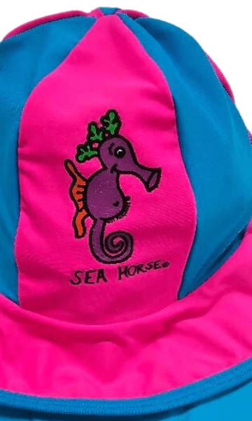 Ozi Varmints Lycra Panel Hat - Pink/Aqua.