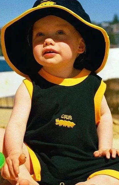 Ozi Varmints Towelling Hat - Red Roo.
