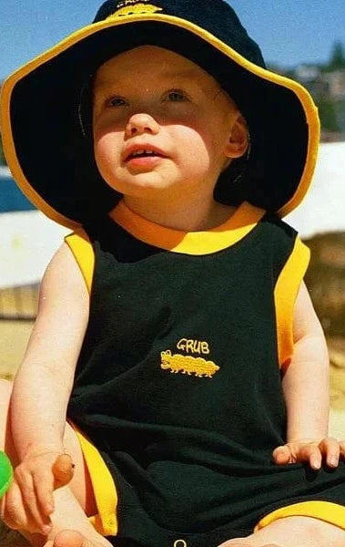 Ozi Varmints Towelling Hat - Red Roo.