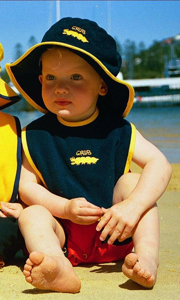 1013 Ozi Varmints Floppy Toweling Hat - Navy Grub.