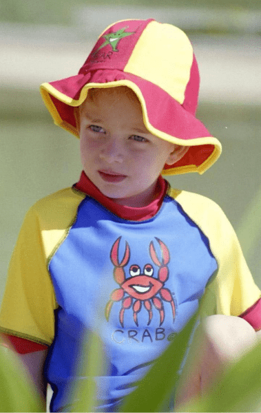 Ozi Varmints Lycra Swim Panel Hat Red/Sun.