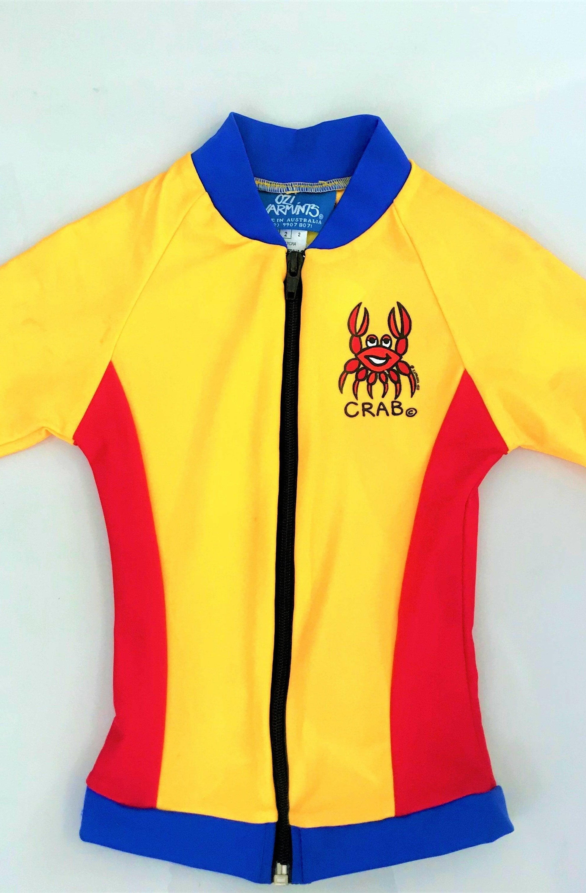 1005 Ozi Varmints Swim Jacket with Zip - SP50+ - Red.