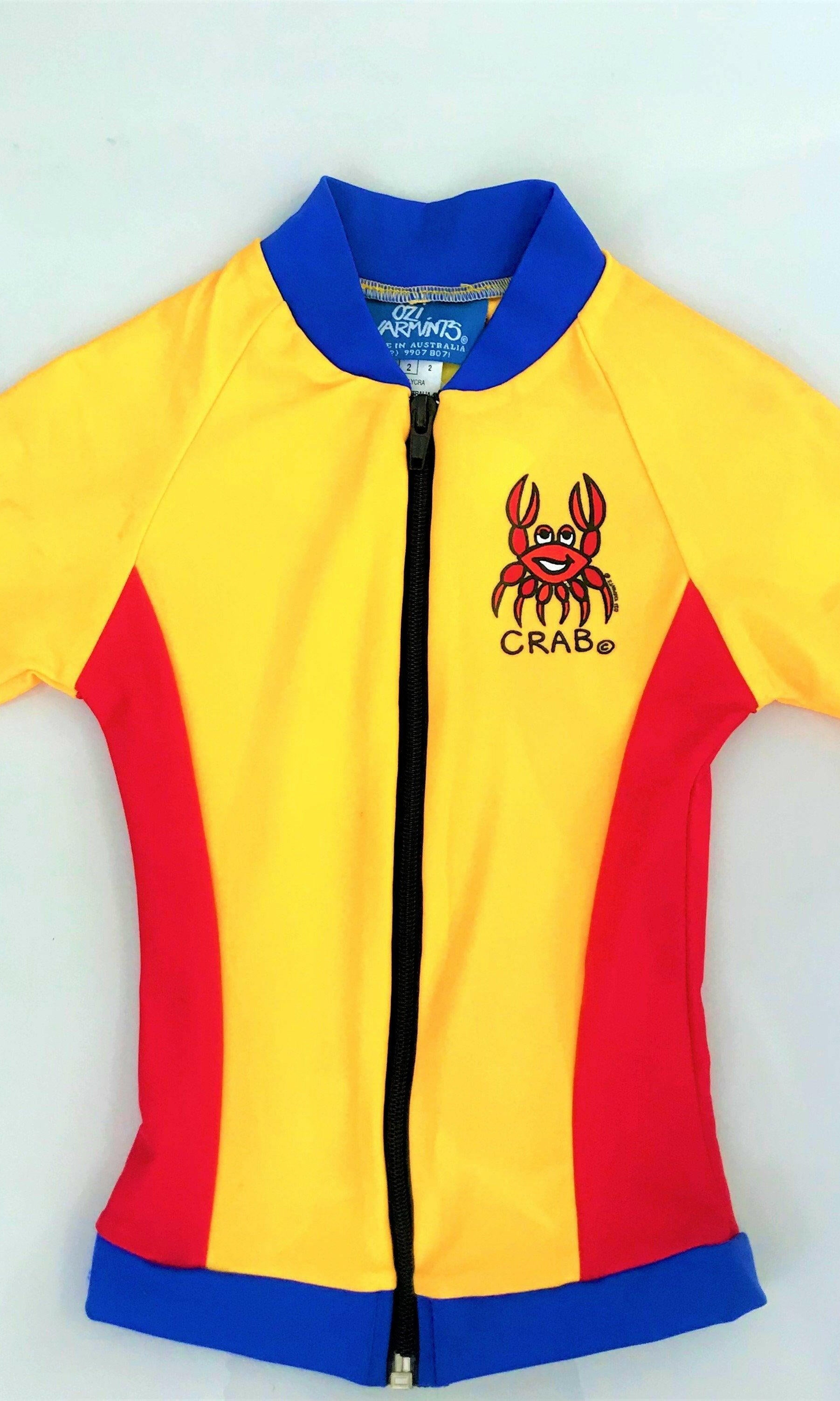 1005 Ozi Varmints Swim Jacket with Zip - SP50+ - Red.