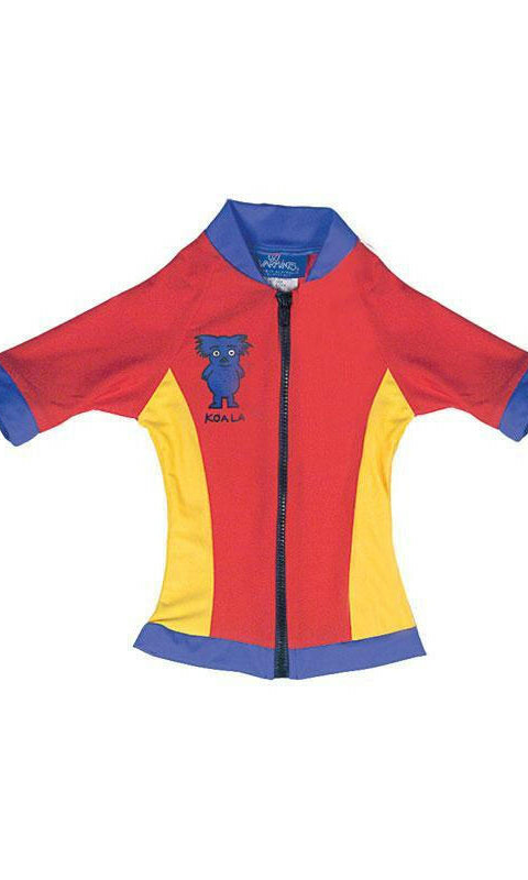 1005 Ozi Varmints Swim Jacket with Zip - SP50+ - Red.