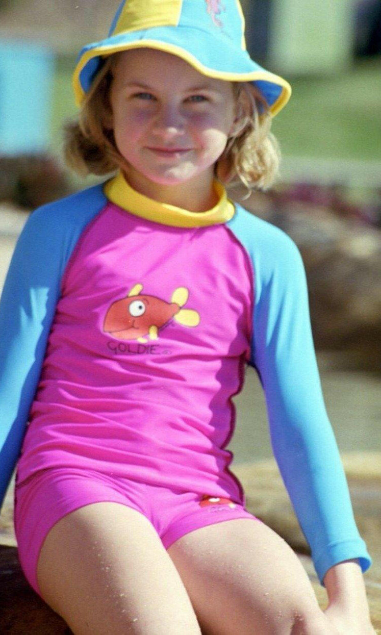 3004 Ozi Varmints Long Sleeve Rash Vest 50+ UPF - Aqua.