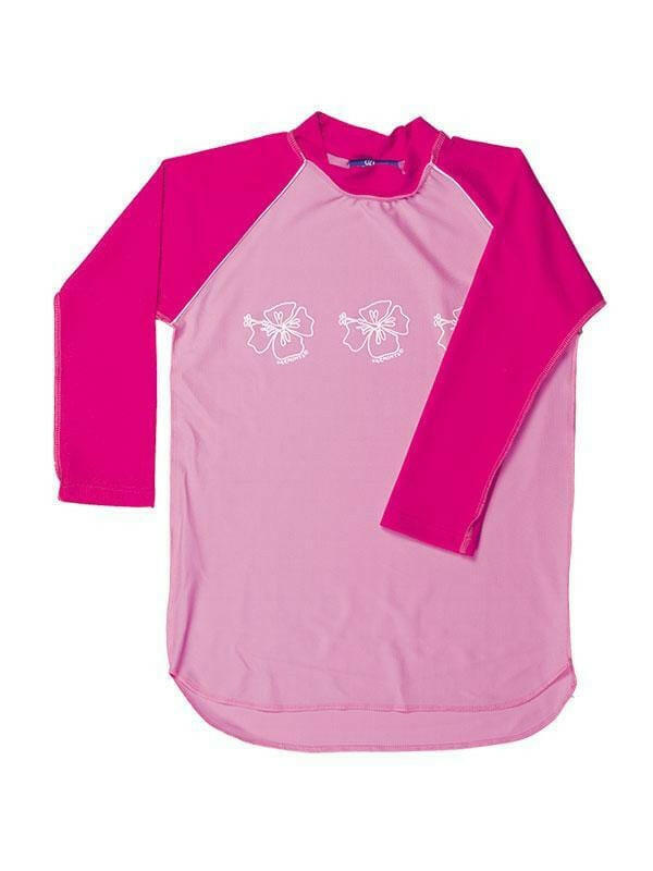 3004 Ozi Varmints Long Sleeve Rash Vest 50+ UPF - Pink.