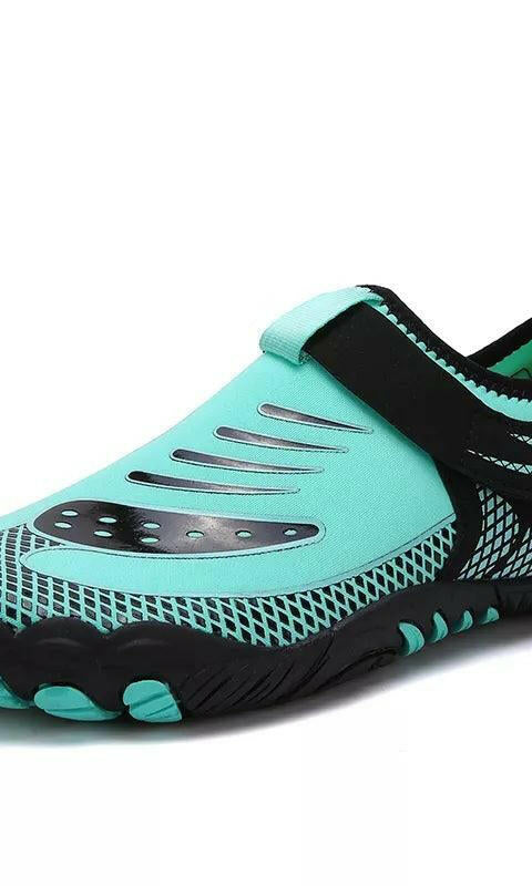 Water Shoes Kids Sports Z Neoprene Rubber Aqua Shoes - Mint.
