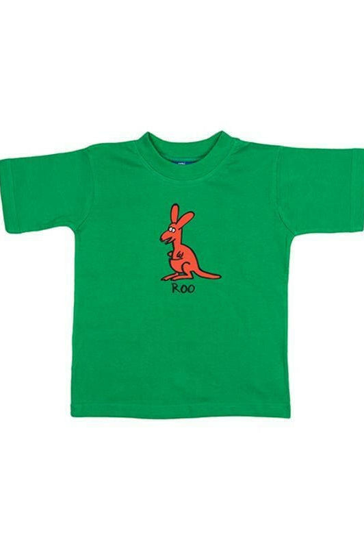 Ozi Varmints 100% Cotton T-Shirt - Roo Gold Navy Red.