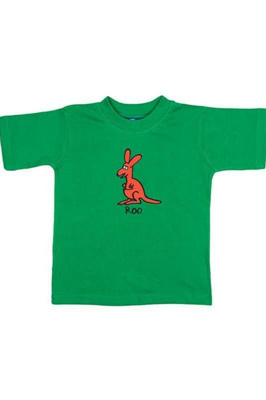 Ozi Varmints 100% Cotton T-Shirt - Roo Gold Navy Red.