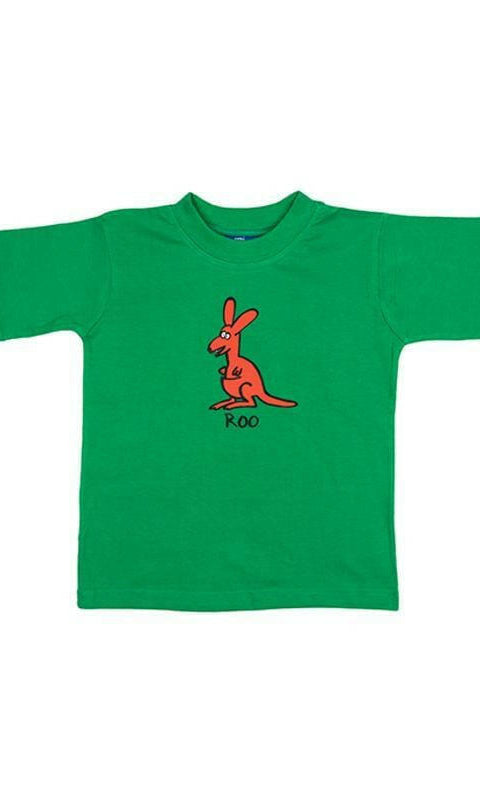 Ozi Varmints 100% Cotton T-Shirt - Roo Gold Navy Red.