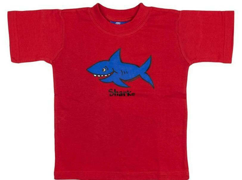 Ozi Varmints 9062 100% Cotton Solid T-Shirt Red - Shark.